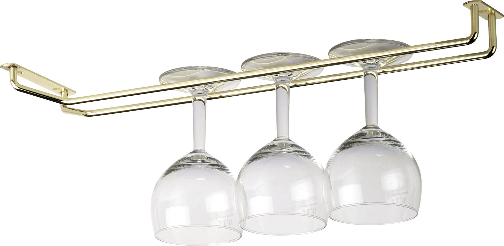 Gläserschiene messing 25cm